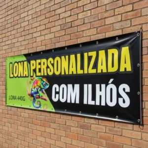 Lona com ilhós